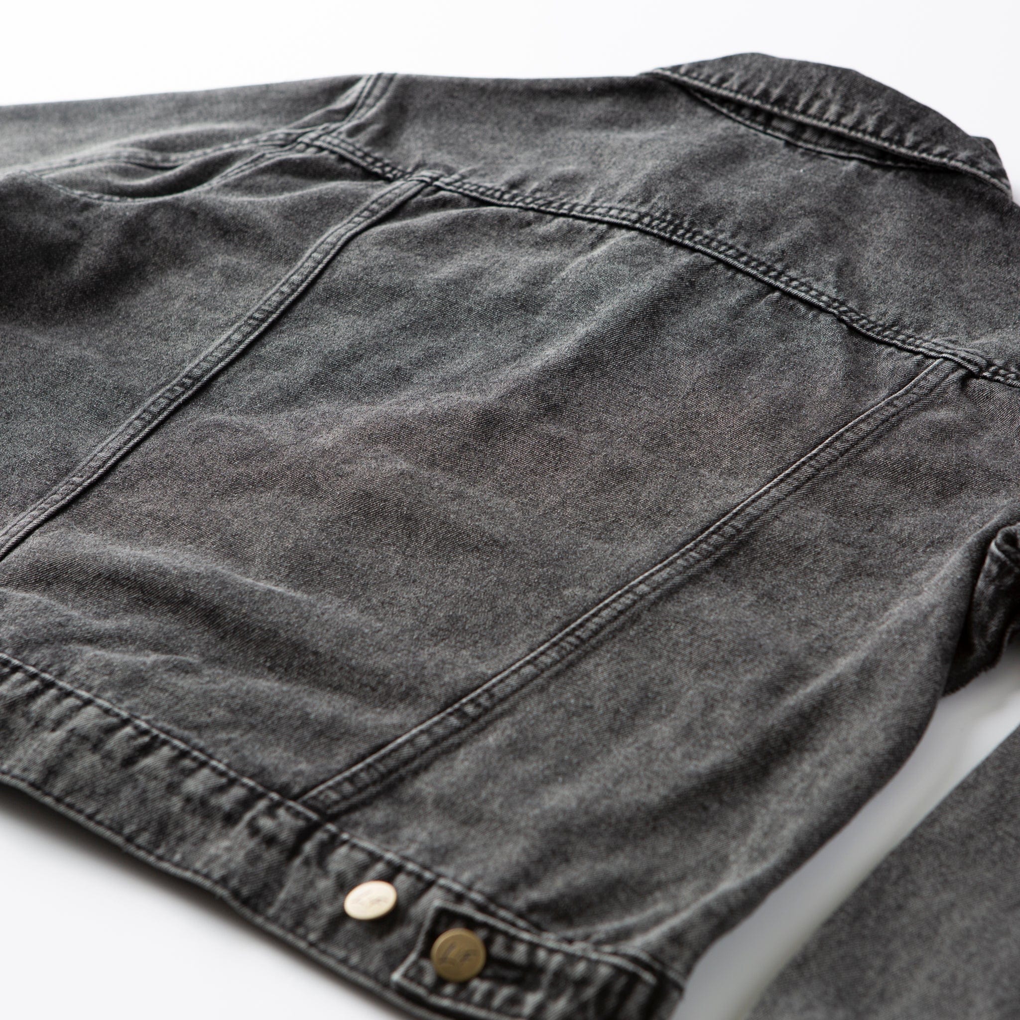 Vintage Washed Created With A Purpose Denim Jacket - Image 10
