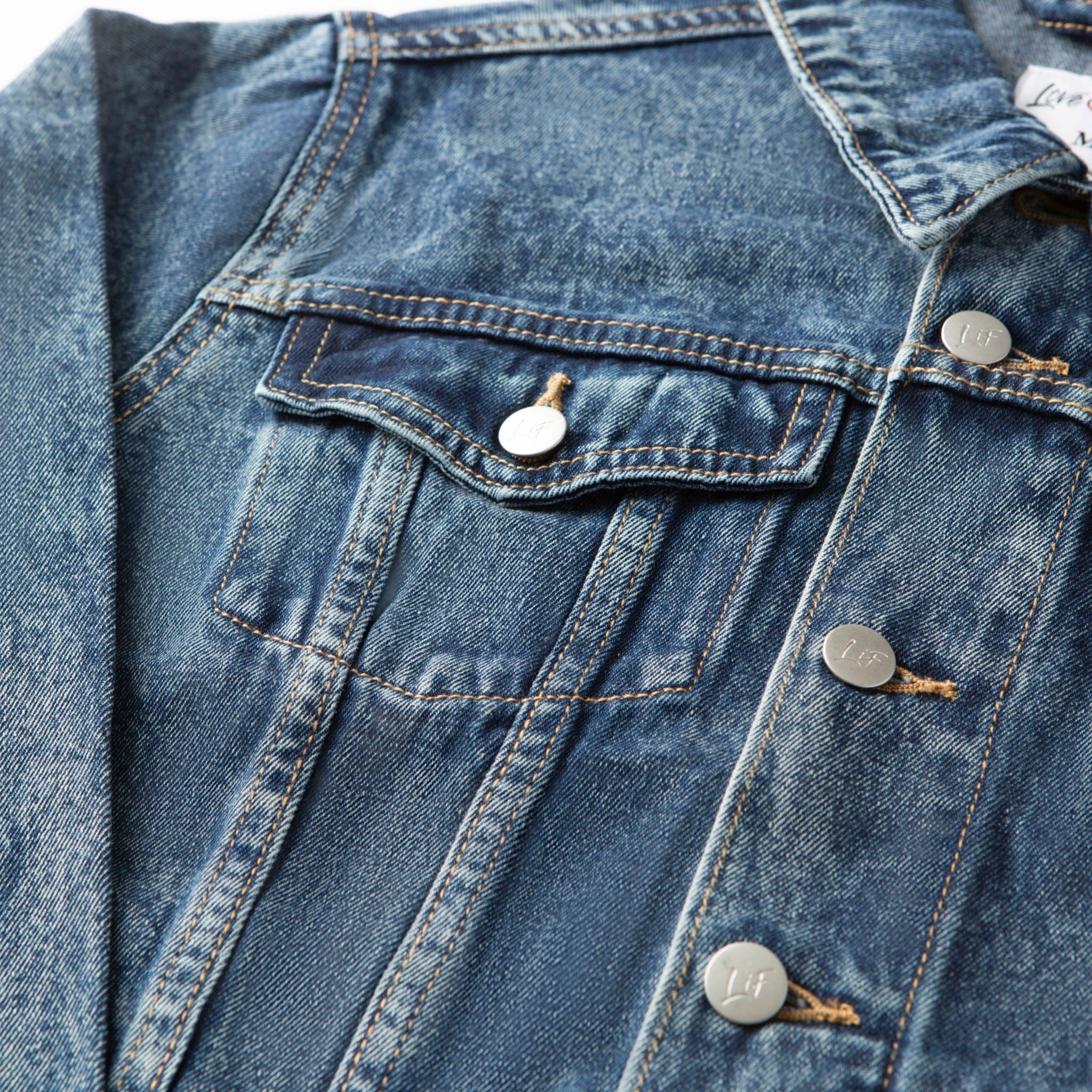 Vintage Washed Faith Denim Jacket - Image 4