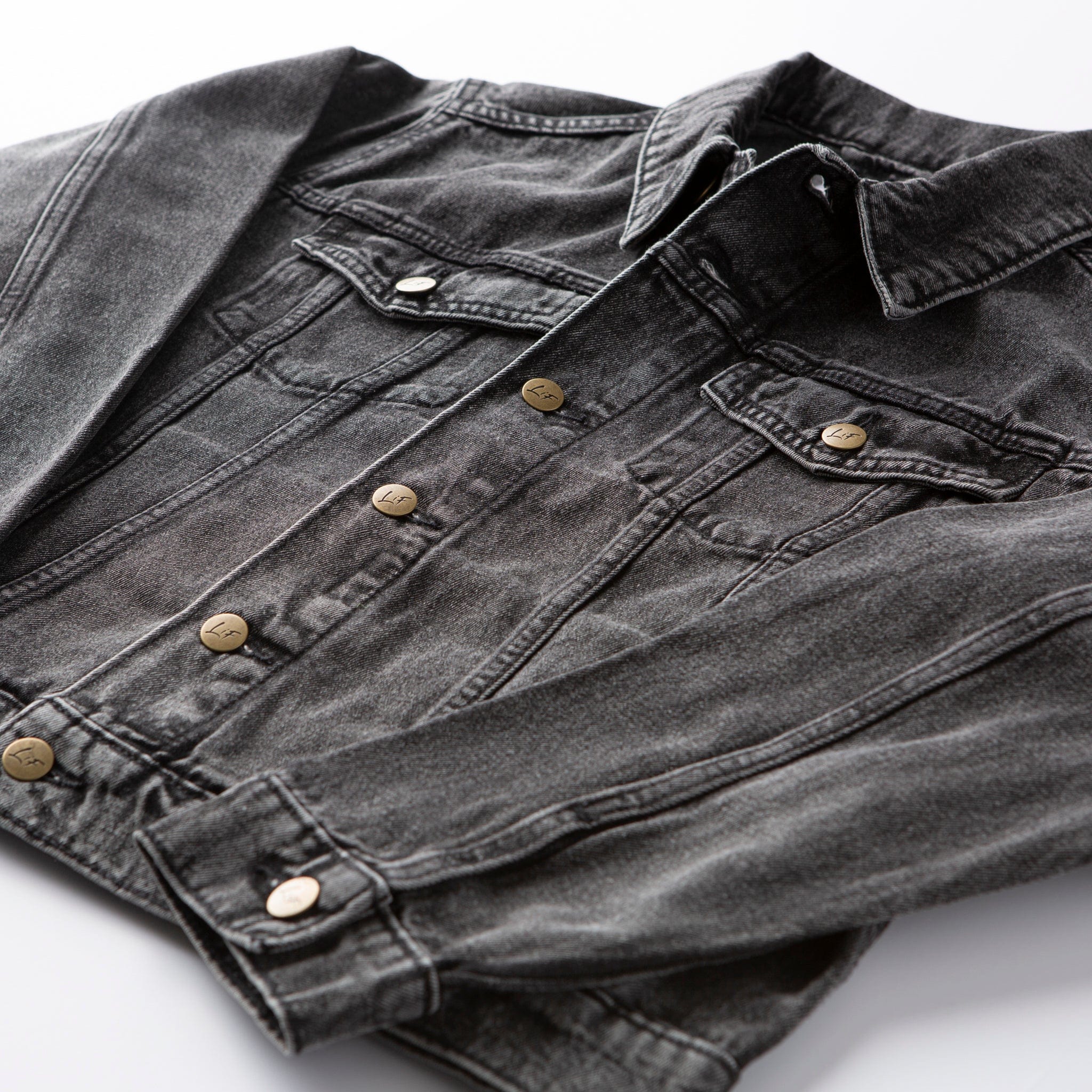 Vintage Washed Faith Over Fear Denim Jacket - Image 3